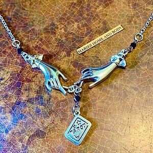 Tarot Card Palm Necklace Womans Jewelry Fortune teller boho Gypsy new Spiritual